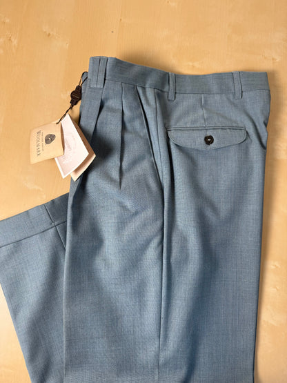 Pantaloni fresco lana carta da zucchero anni '80 (NOS) - tg. 46
