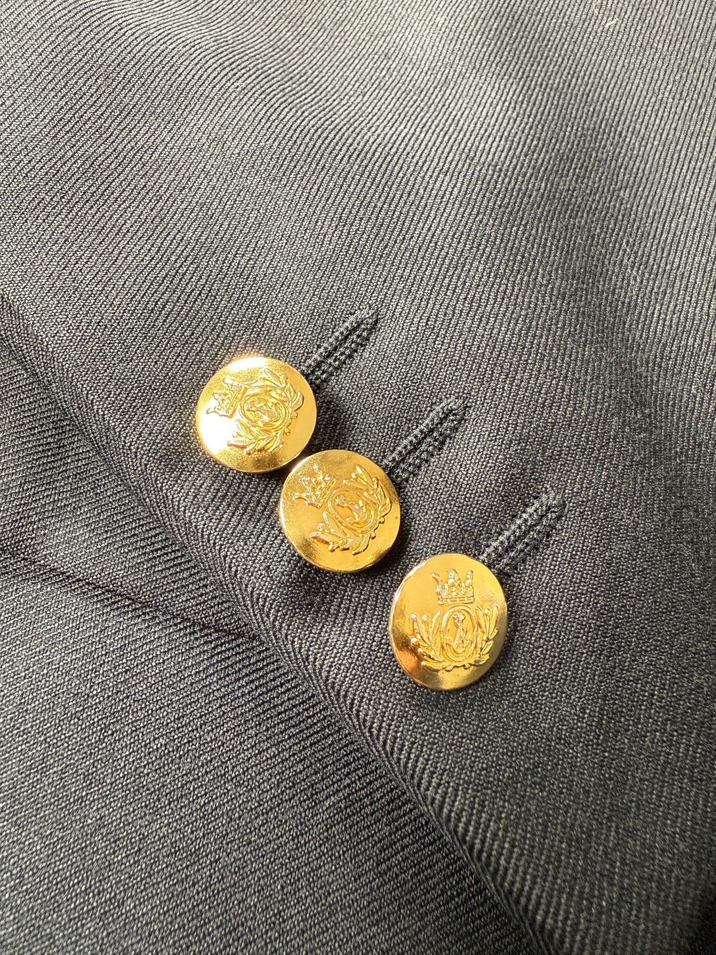 Blazer navy anni ‘80 in flanella - tg. 54