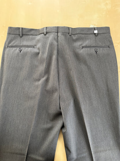 Pantaloni anni ‘90 lana pettinata cachi (NOS) - tg. 60/62
