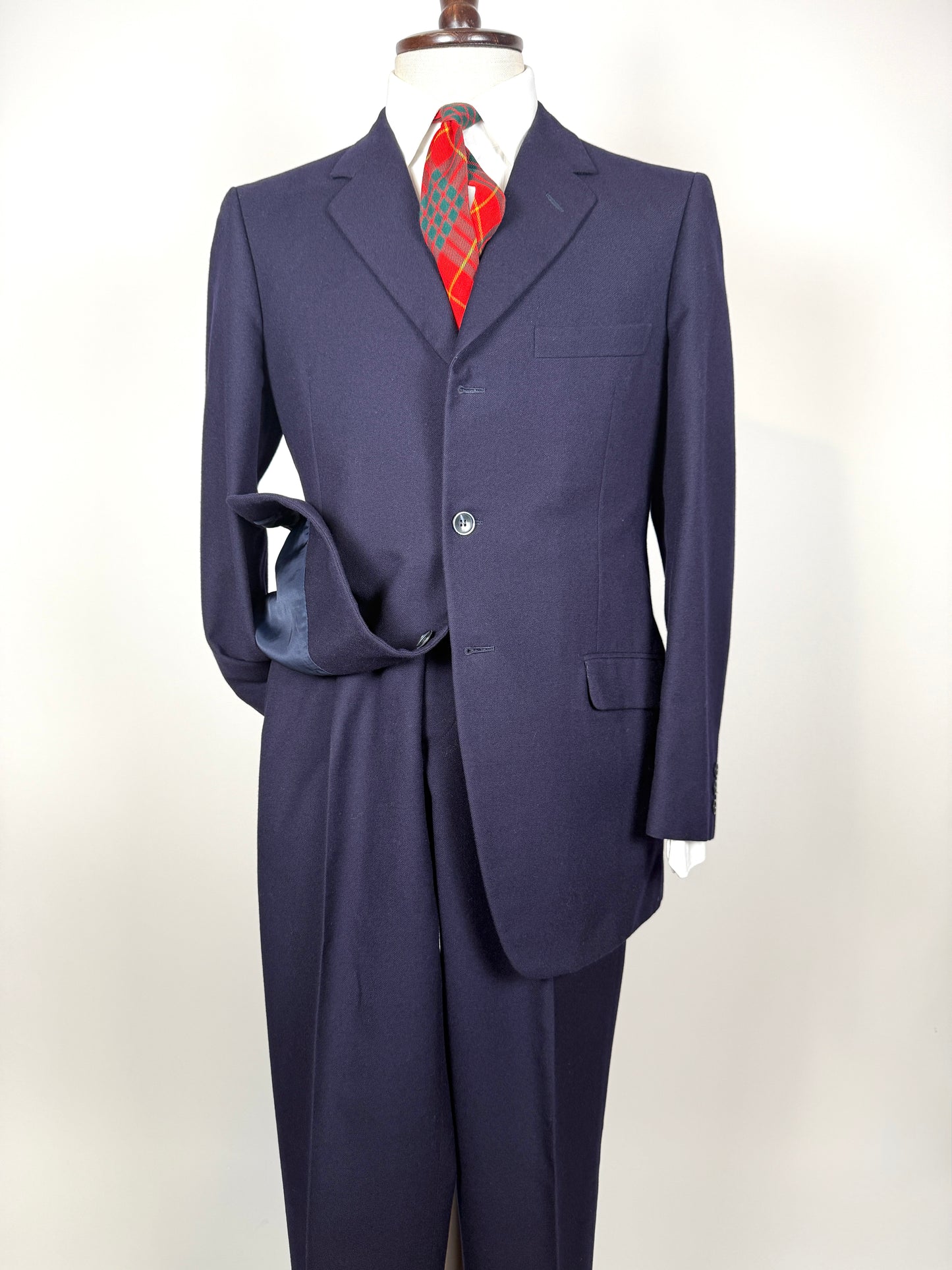 Completo anni ‘60 flanella blu - tg. 46