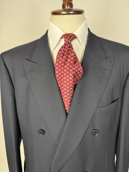 Giacca doppiopetto flanella pettinata blu - tg. 56-58