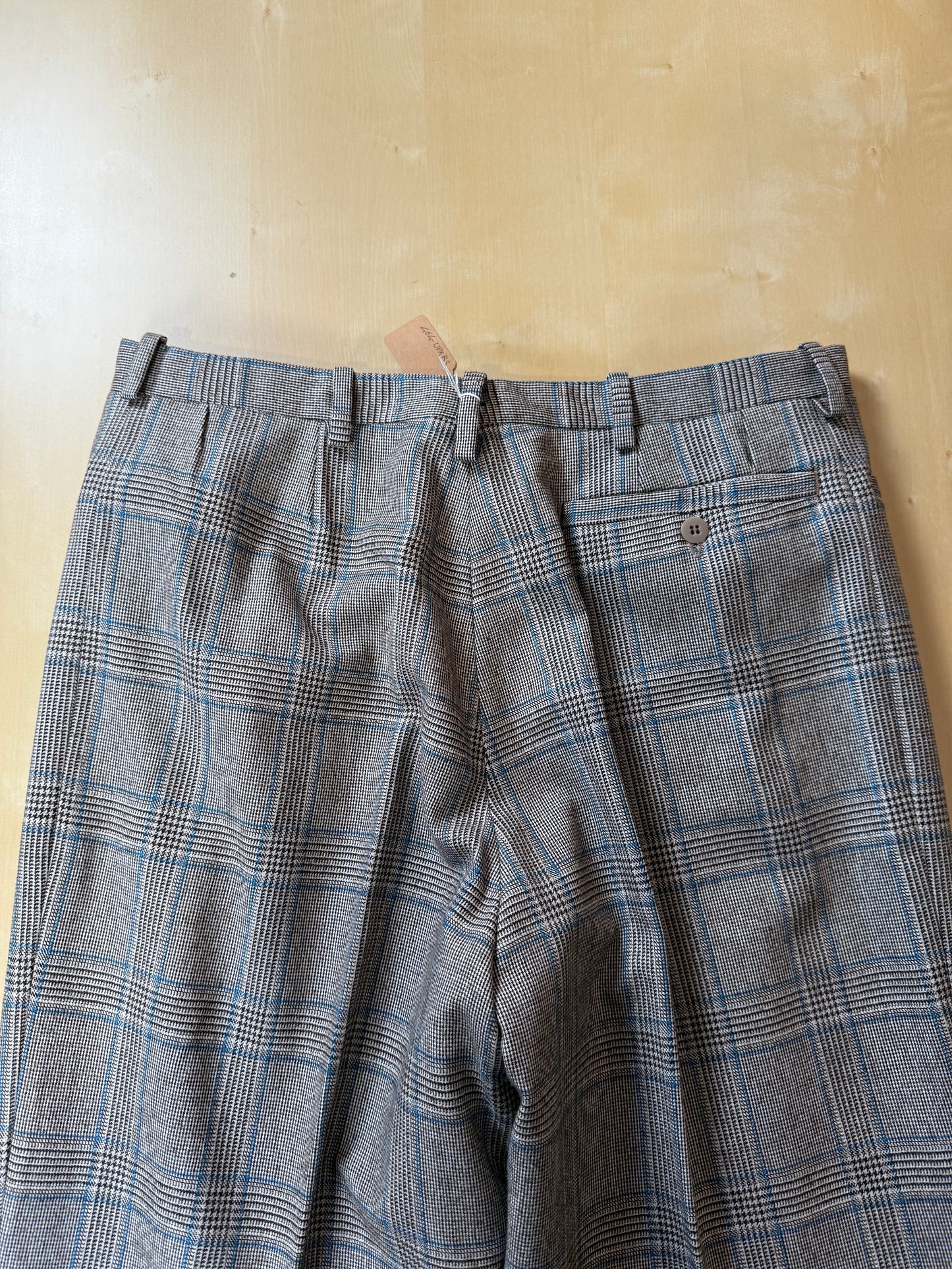 Pantaloni sartoriali anni ‘70 flanella principe di Galles - tg. 48