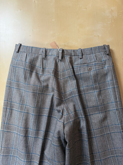 Pantaloni sartoriali anni ‘70 flanella principe di Galles - tg. 48