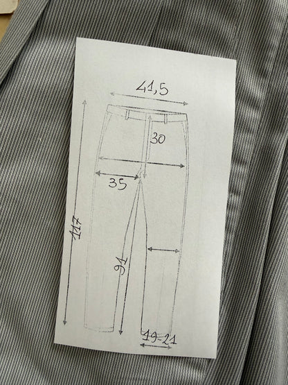 Pantaloni anni ‘90 100% cotone millerighe (NOS) - tg. 46/48