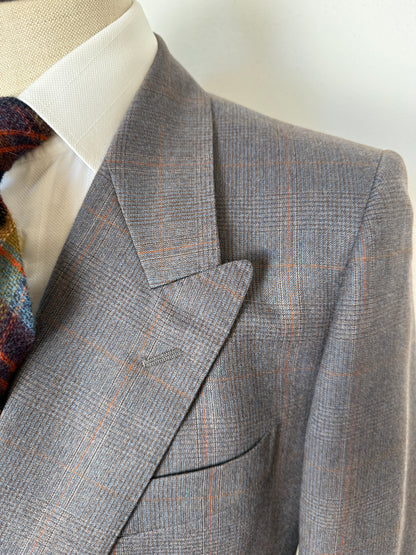 Completo doppiopetto anni ‘70/‘80 flanella principe di Galles (NOS) - tg. 48
