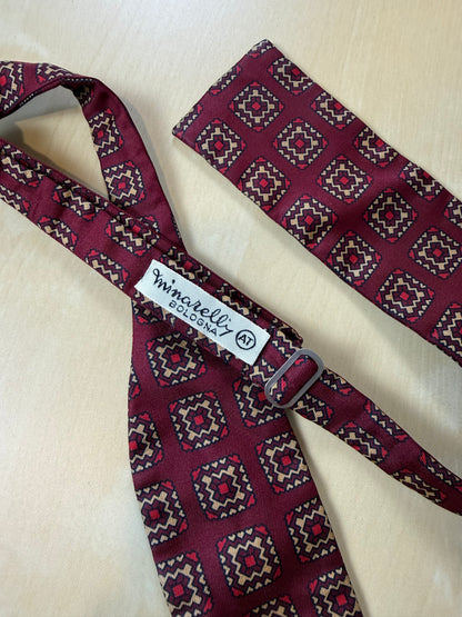 Papillon vintage bordeaux micro fantasia