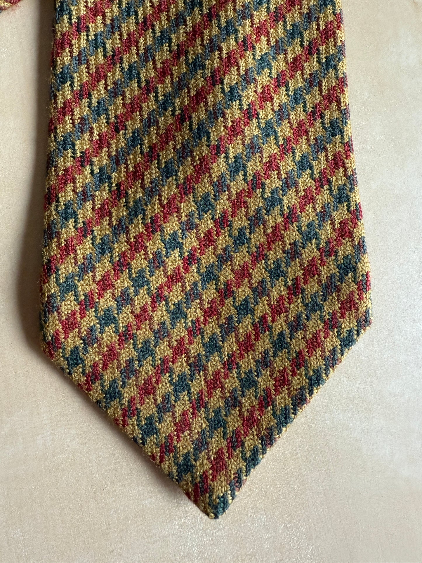 Cravatta in tweed pied-de-poule