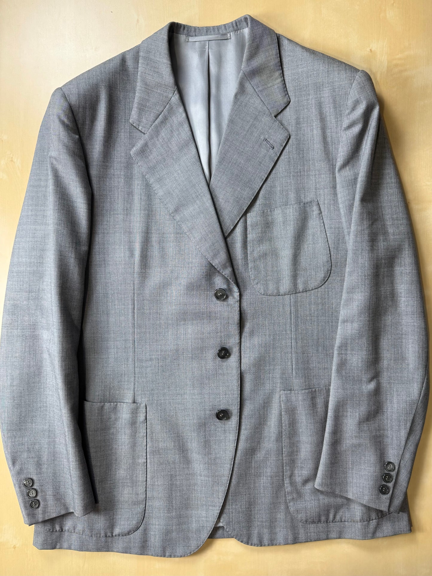 Giacca sartoriale anni '70 in grisaglia pettinata - tg. 50
