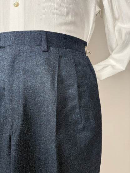 Completo anni ‘80 tessuto Loro Piana flanella lana e cashmere - tg. 50