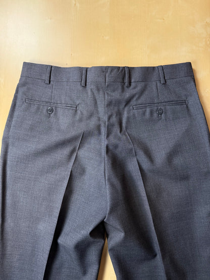 Pantaloni fresco lana grigio antracite anni '90 (NOS) - tg. 50