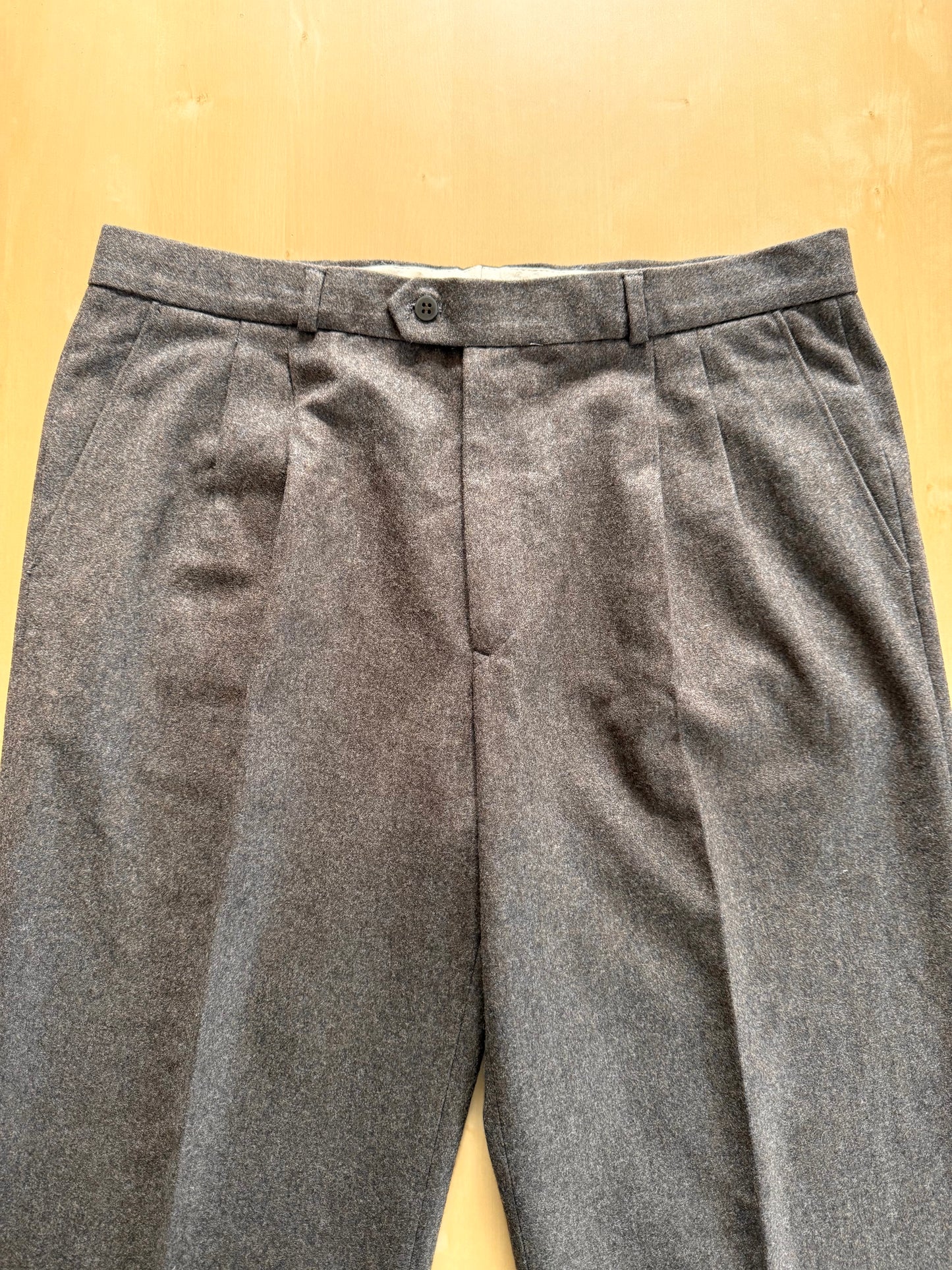 Pantaloni in flanella marrone anni ‘80 - tg. 52