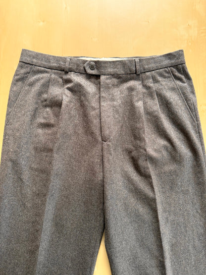 Pantaloni in flanella marrone anni ‘80 - tg. 52