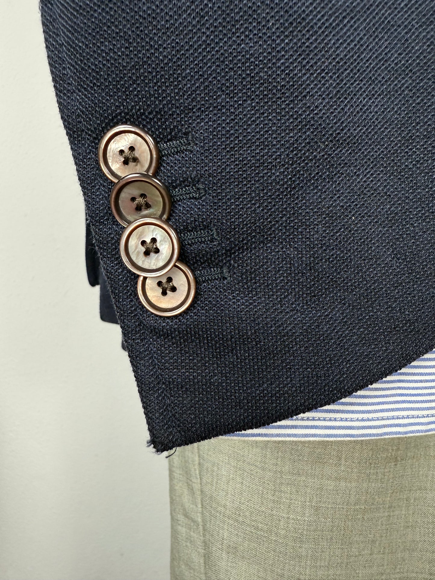 Giacca Caruso destrutturata in piquet di cotone - tg. 54/56