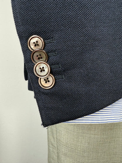 Giacca Caruso destrutturata in piquet di cotone - tg. 54/56