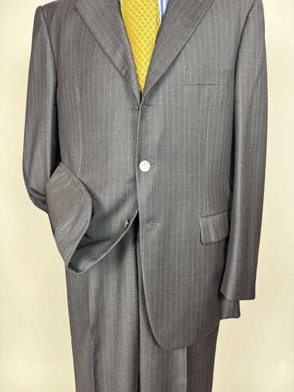 Completo Yves Saint Laurent anni ‘90 grigio gessato - tg. 54/56