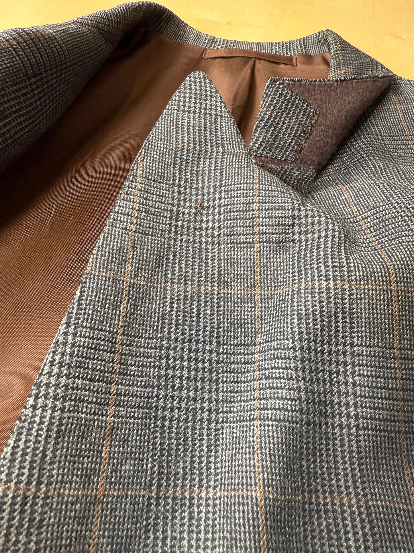 Giacca doppiopetto sartoriale anni ‘60 principe di Galles - tg. 58/60