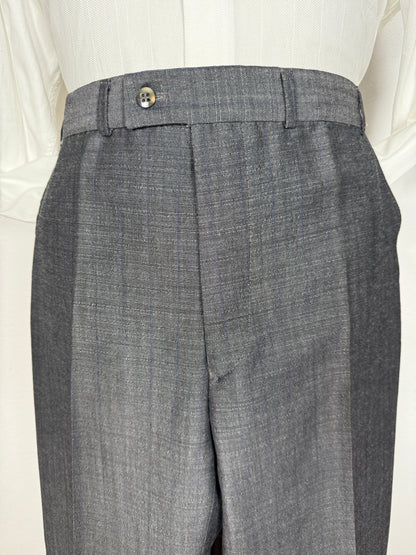 Pantalone anni ‘70 in fresco lana grigio (NOS) - tg. 48/50