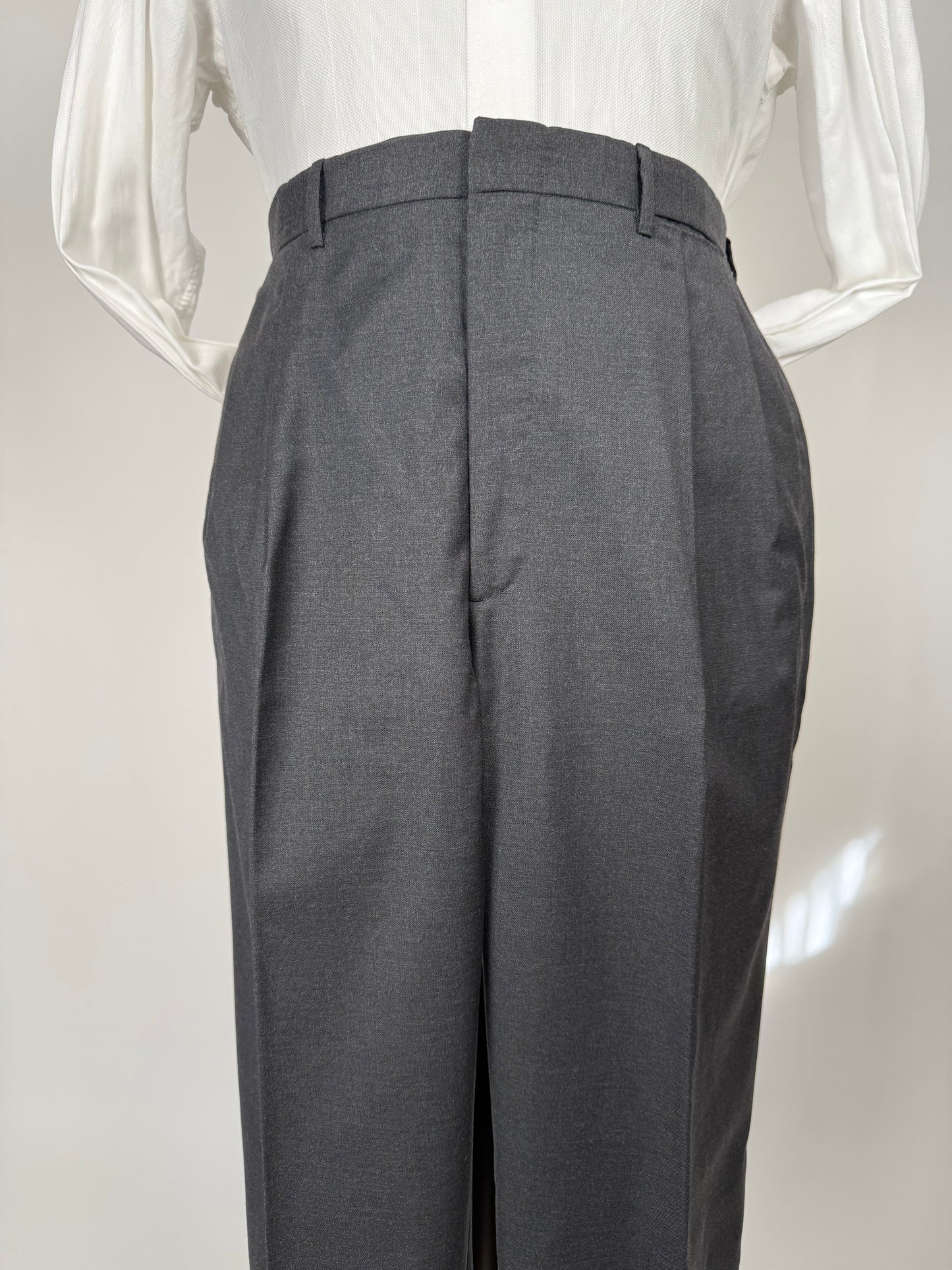 Completo sartoriale flanella pettinata grigio antracite - tg. 52/54, drop basso