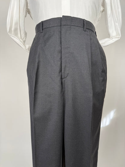 Completo sartoriale flanella pettinata grigio antracite - tg. 52/54, drop basso
