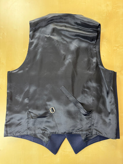 Giacca + panciotto De Paz flanella blu - tg. 54/56