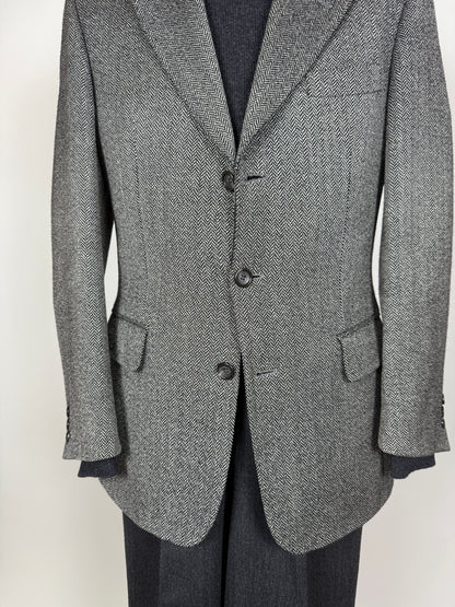 Giacca anni ‘90 herringbone grigio - tg. 48