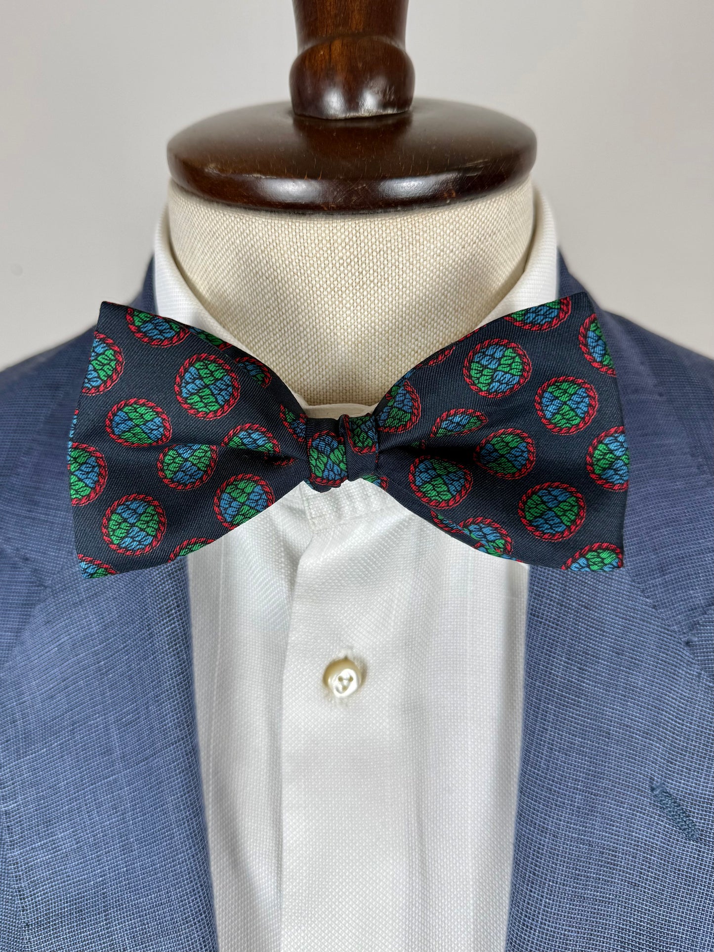 Papillon vintage navy medaglioni