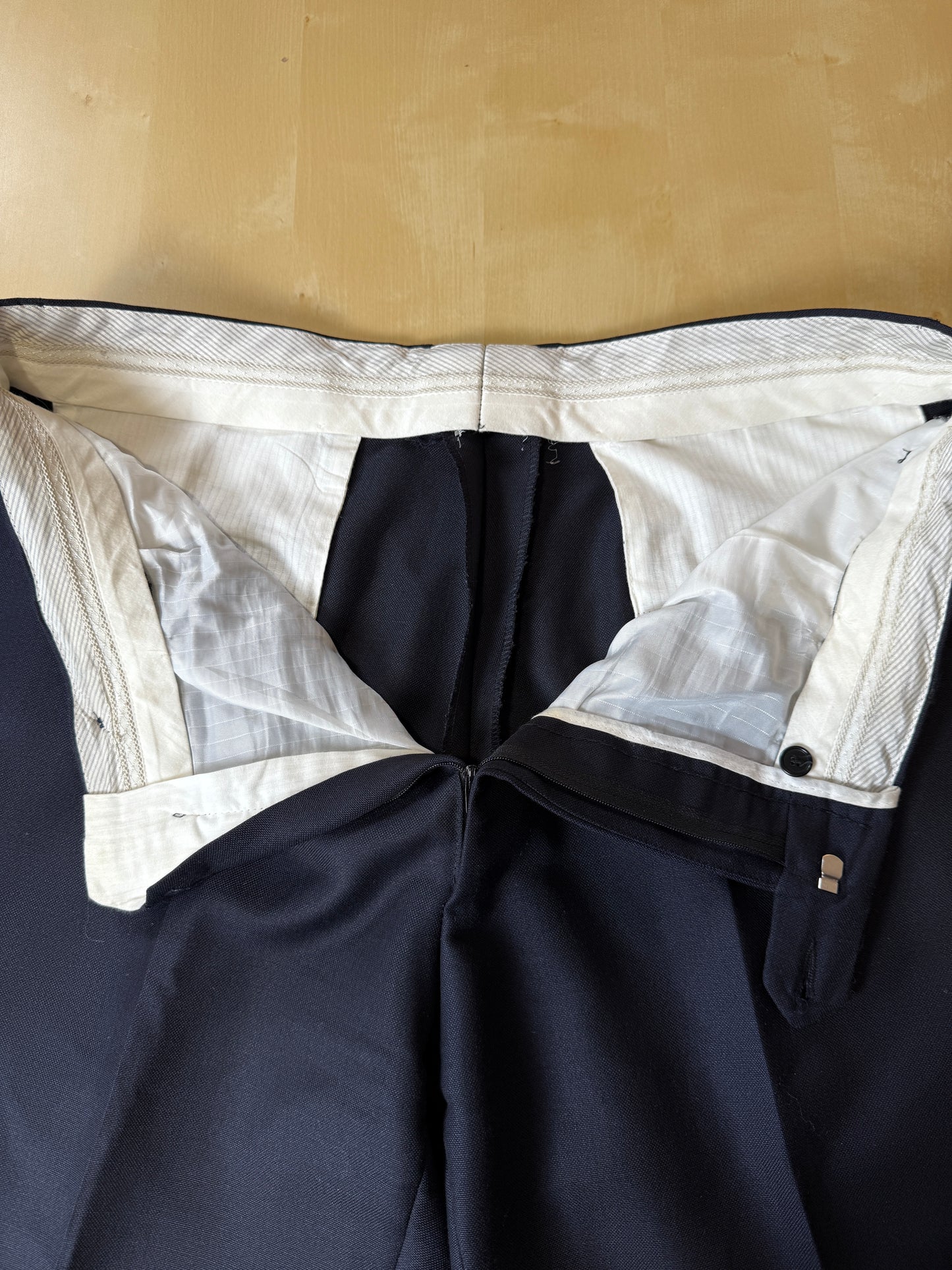 Completo blu tessuto Ermenegildo Zegna lana e mohair - tg. 56