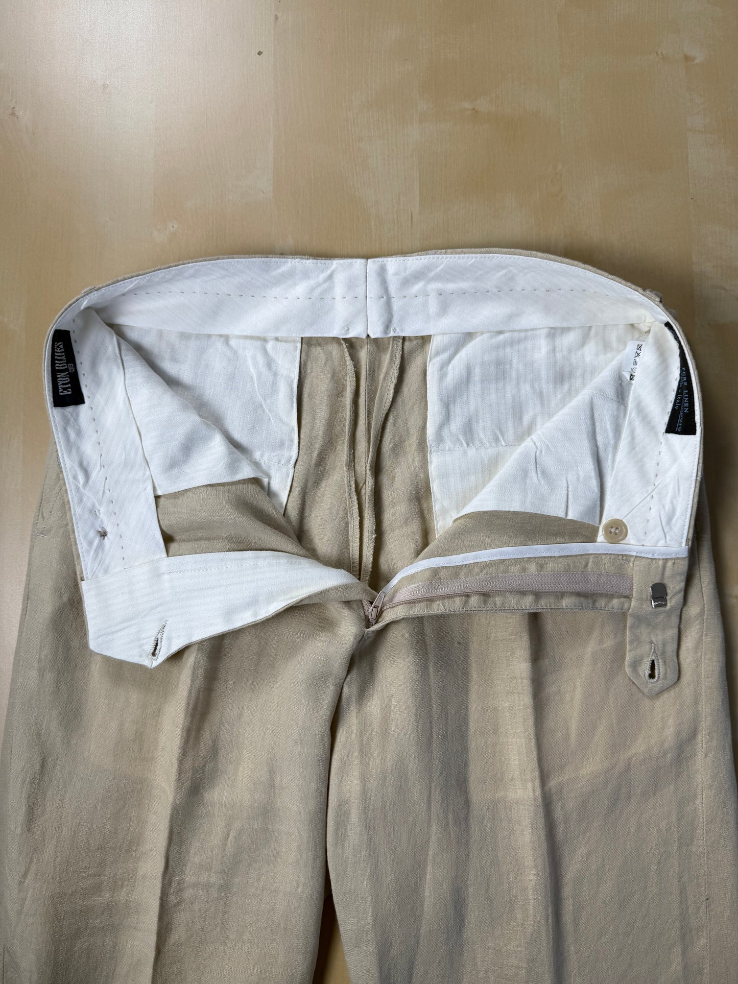 Pantaloni in lino beige - tg. 46