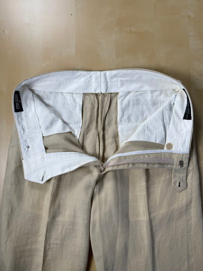 Pantaloni in lino beige - tg. 46