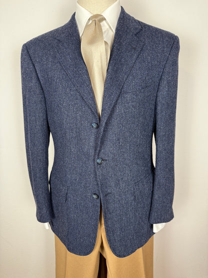 Giacca anni ‘90 in tweed blu - tg. 50