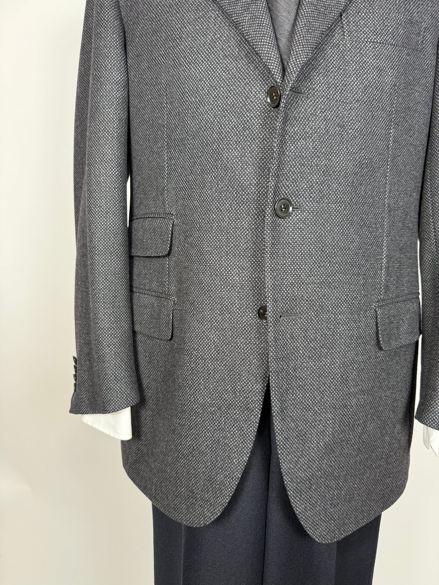 Giacca Caruso tessuto Zegna flanella occhio di pernice - tg. 52