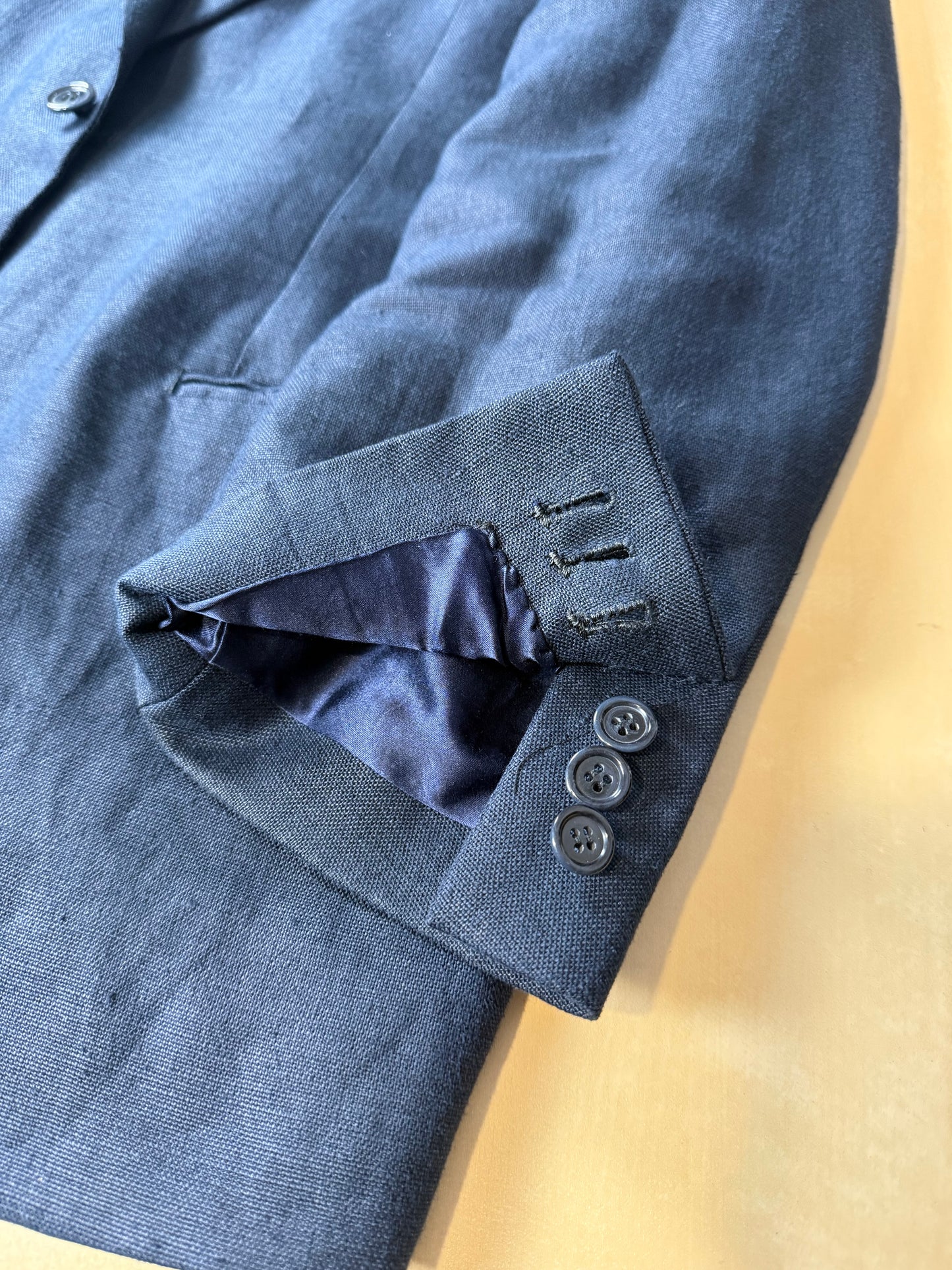 Giacca sartoriale in lino con fodera in seta - tg. 48/50