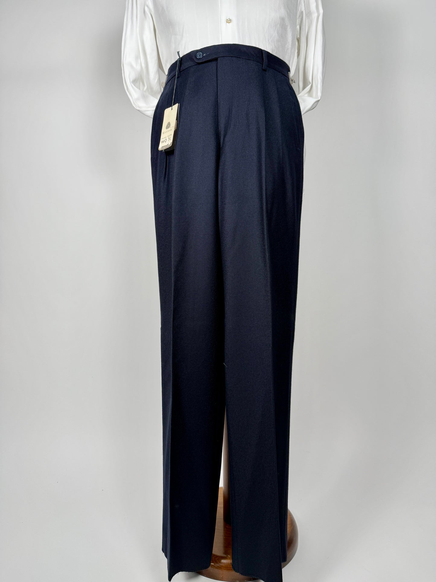 Pantaloni flanella blu notte (NOS) - tg. 44/46