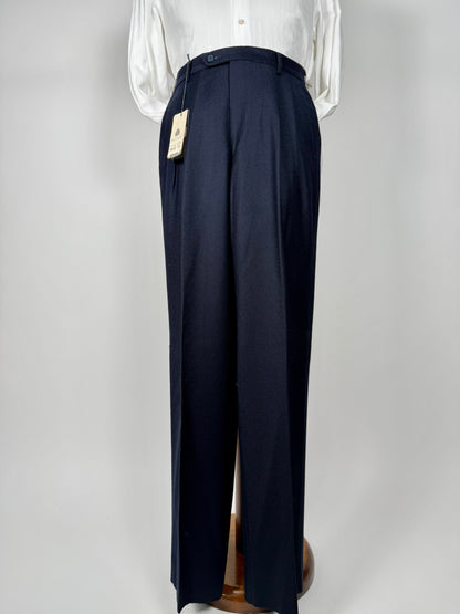 Pantaloni flanella blu notte (NOS) - tg. 44/46