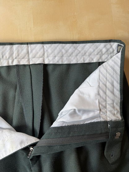 Pantaloni anni ‘80 in flanella verde - tg. 46/48
