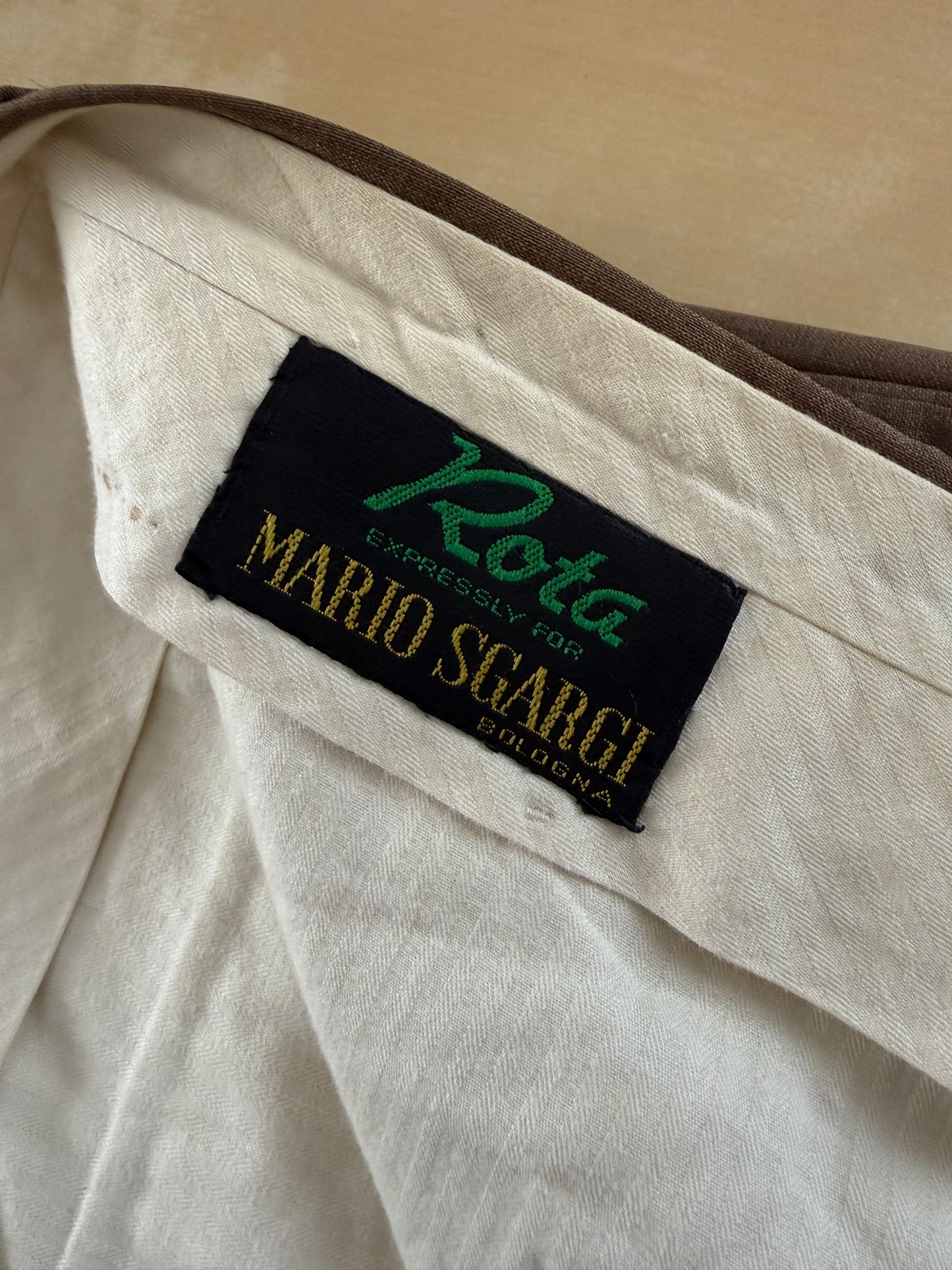 Pantaloni Rota fresco lana marrone tabacco - tg. 50