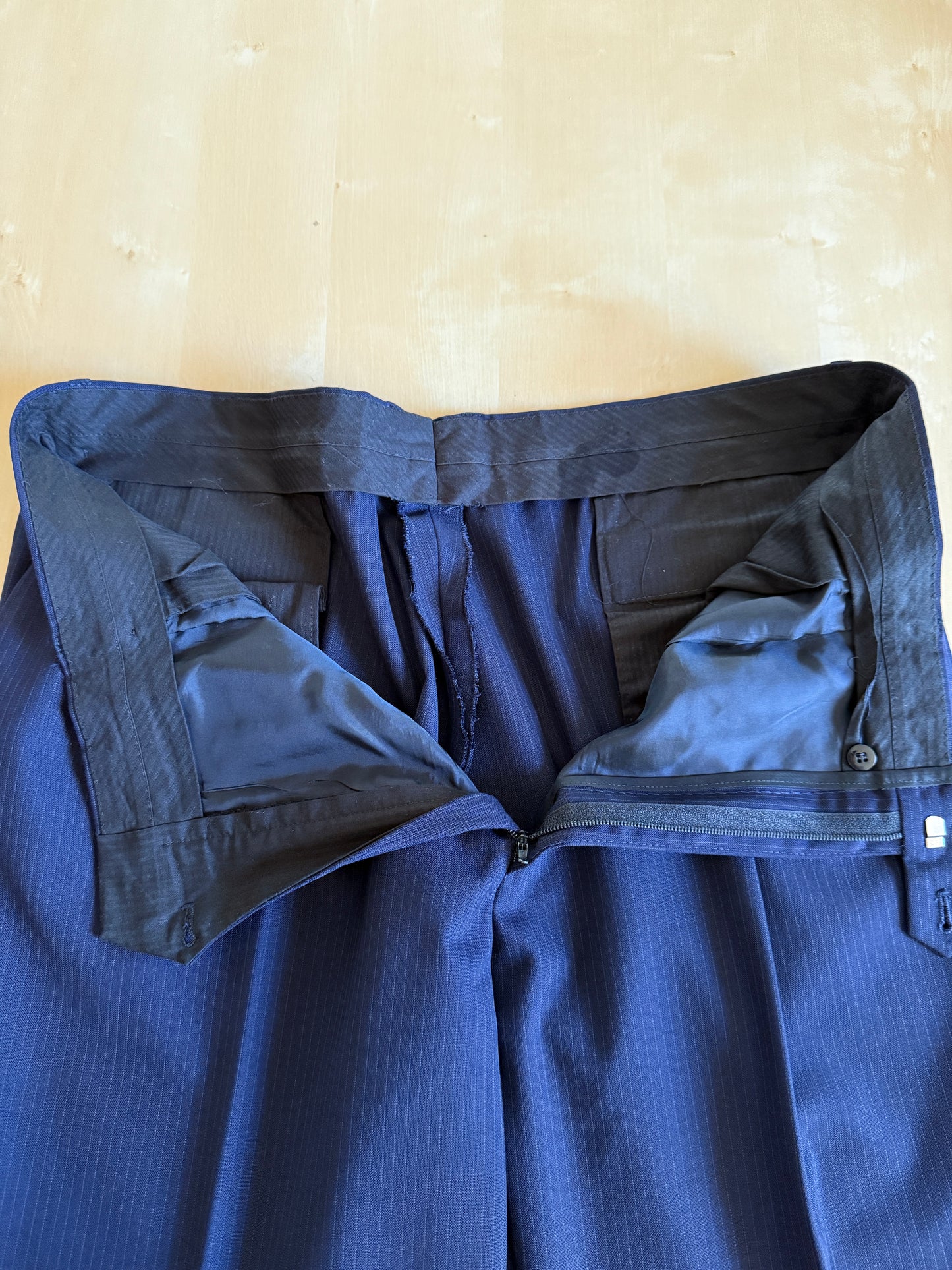 Completo Facis anni ‘90 blu gessato - tg. 58