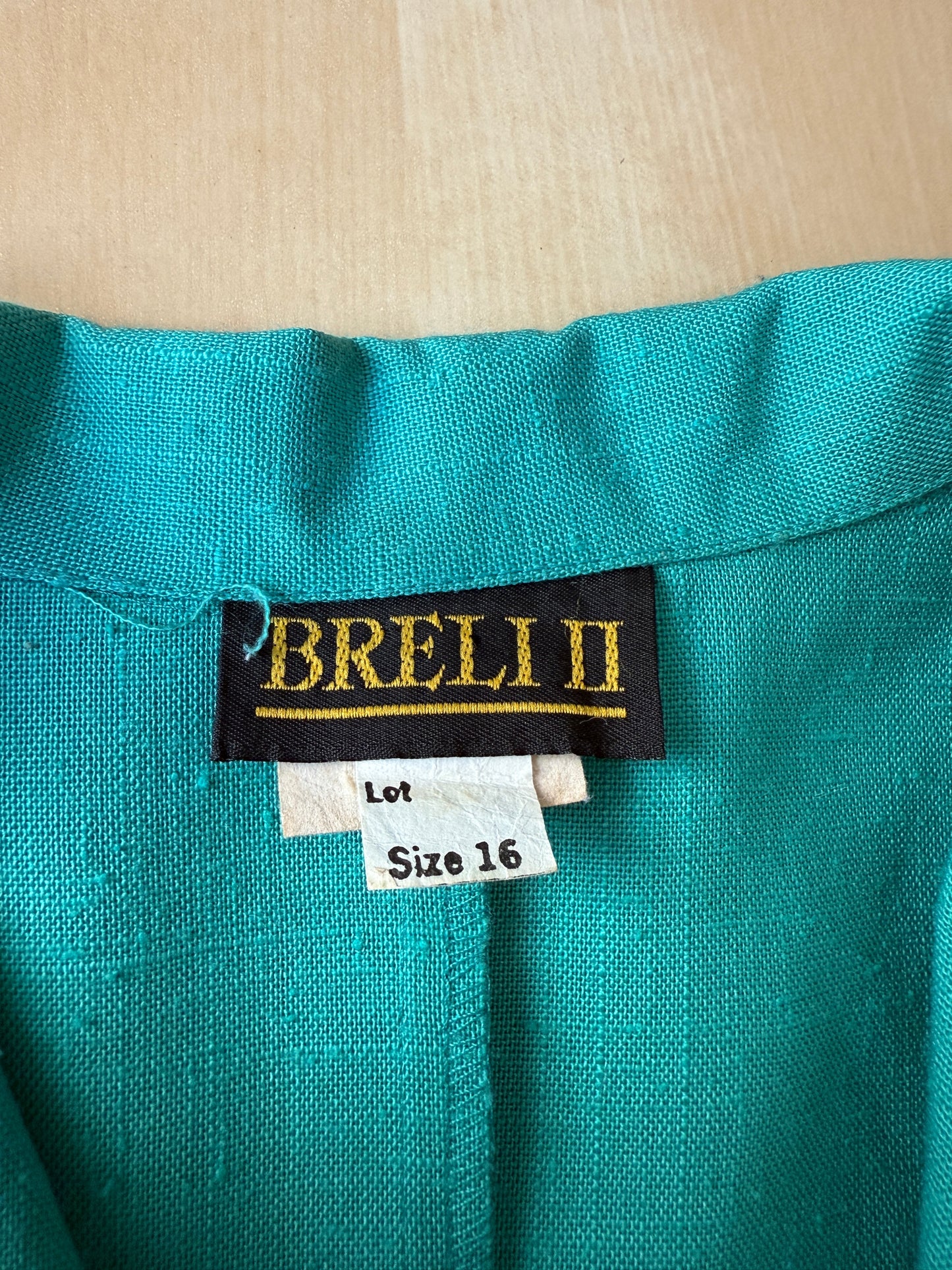 Abito blazer americano anni ‘70/‘80 verde acqua - tg. S/M