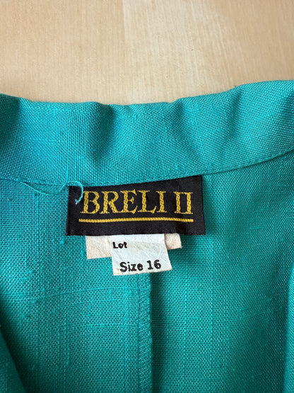 Abito blazer americano anni ‘70/‘80 verde acqua - tg. S/M
