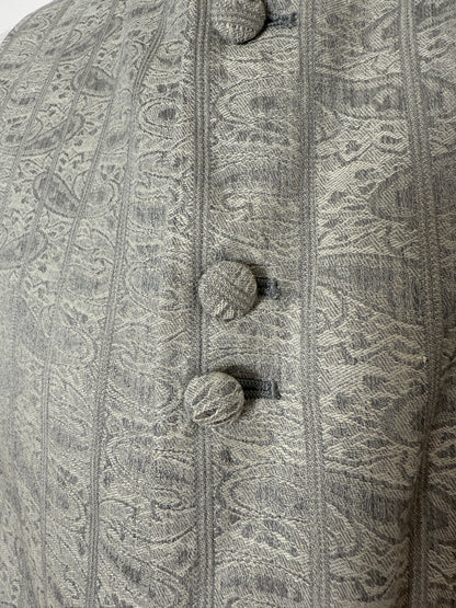 Panciotto damascato con pantalone abbinato in seta e lino - tg. 54