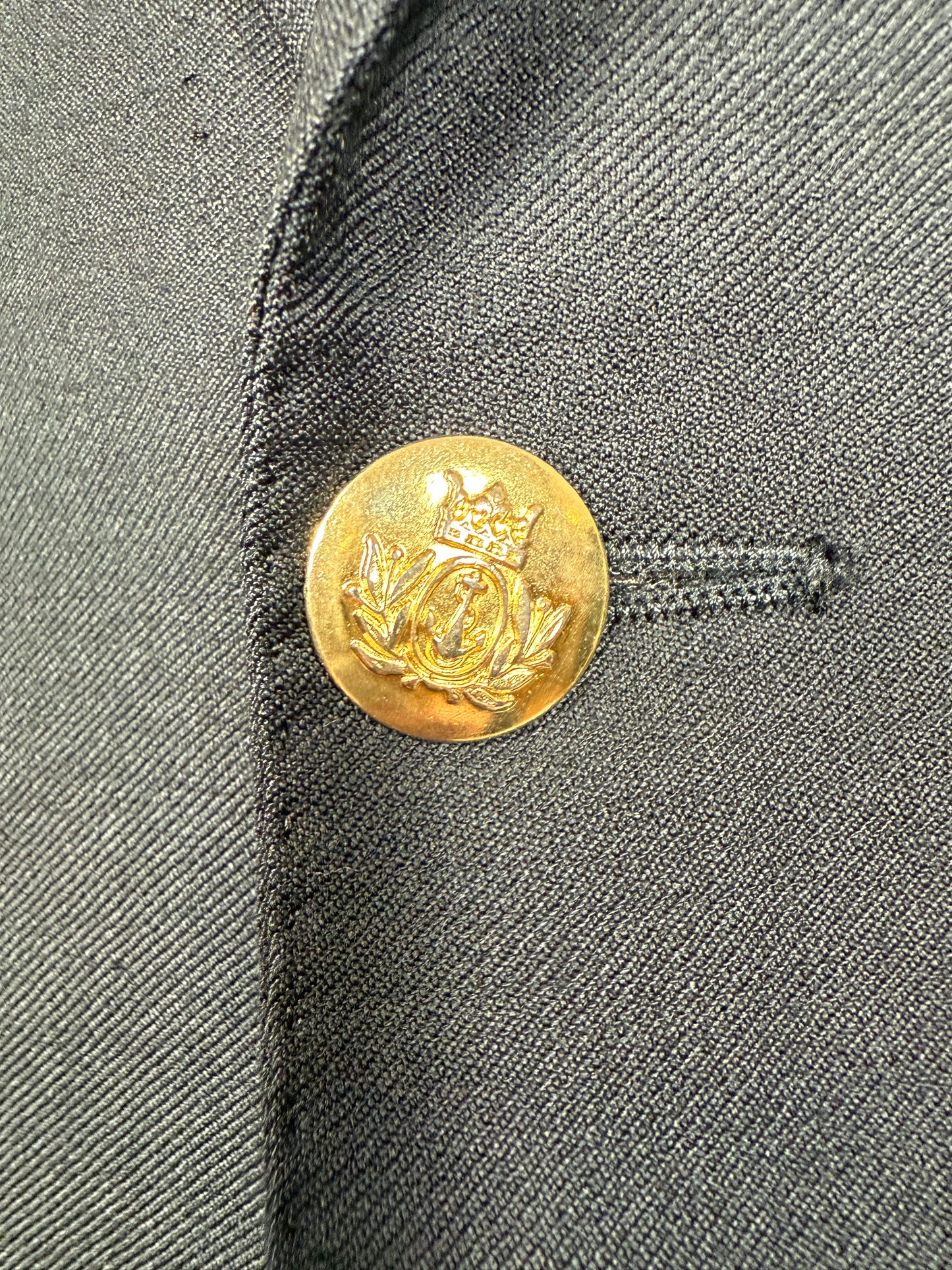 Blazer navy anni ‘80 in flanella - tg. 54