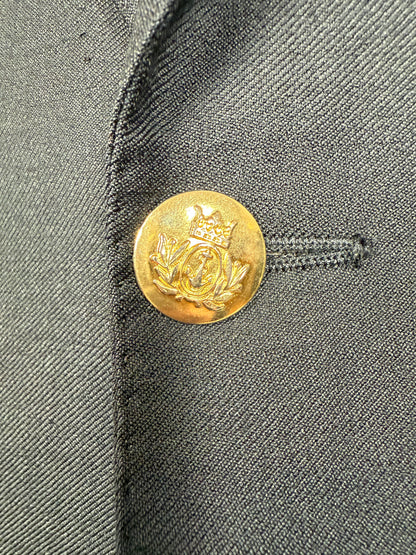 Blazer navy anni ‘80 in flanella - tg. 54