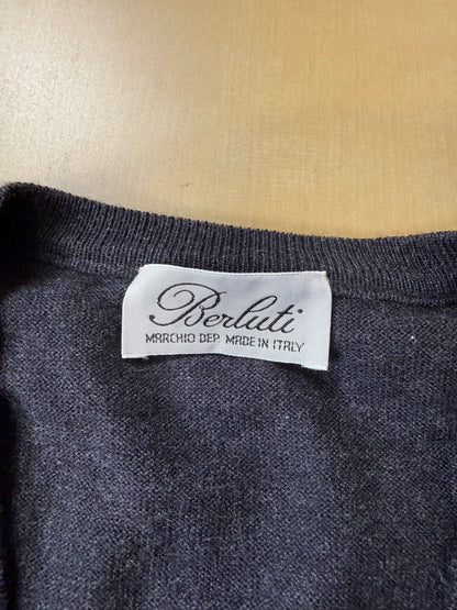 Gilet in pura lana merino grigio antracite - L (50-52)