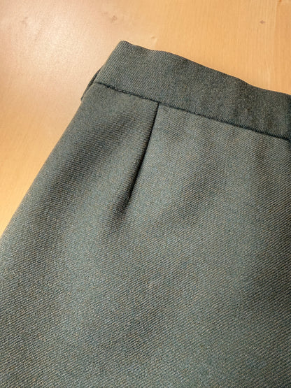 Pantaloni anni ‘80 in flanella verde - tg. 46/48