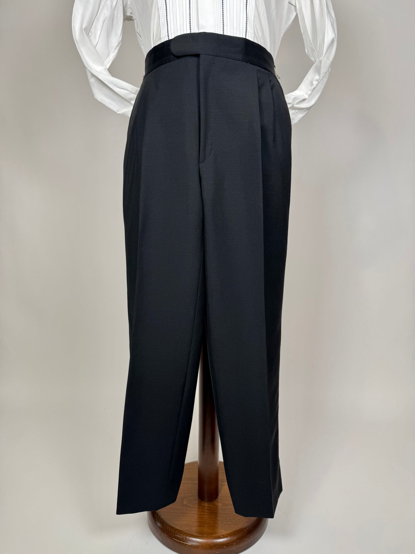 Smoking estivo Cantarelli anni '80 lana e mohair - tg. 50, pantaloni 52