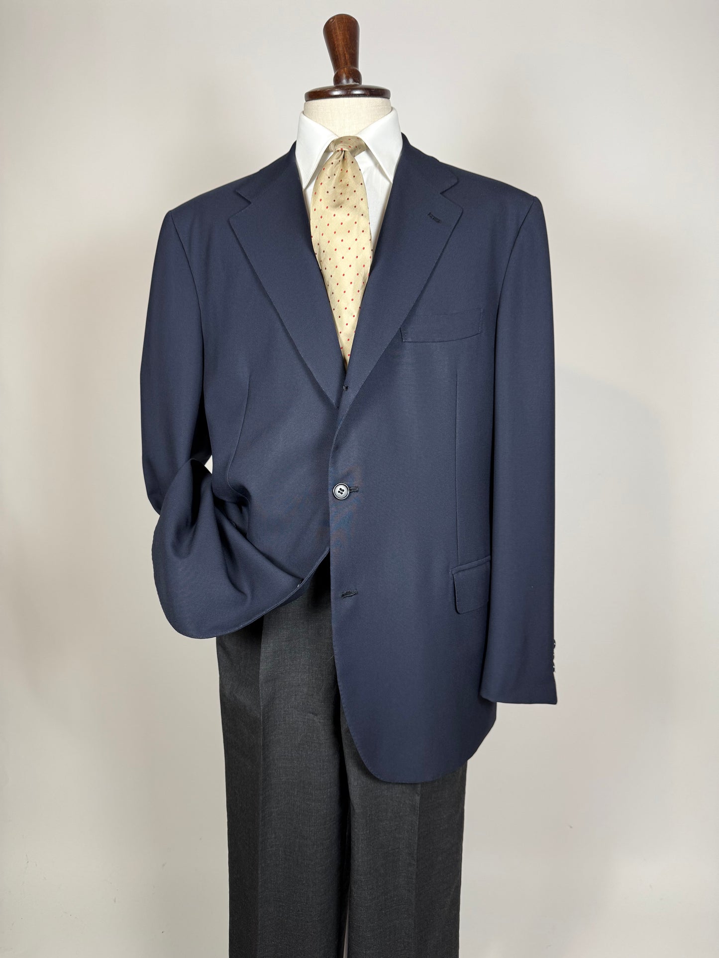 Giacca sartoriale grisaglia blu - tg. 58/60
