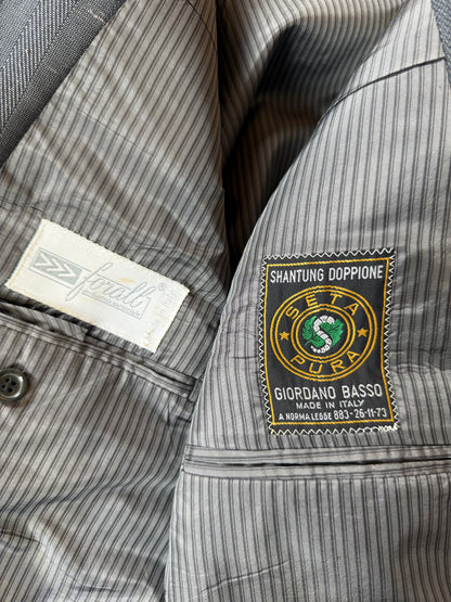 Giacca da smoking anni '80 in seta shantung - tg. 50