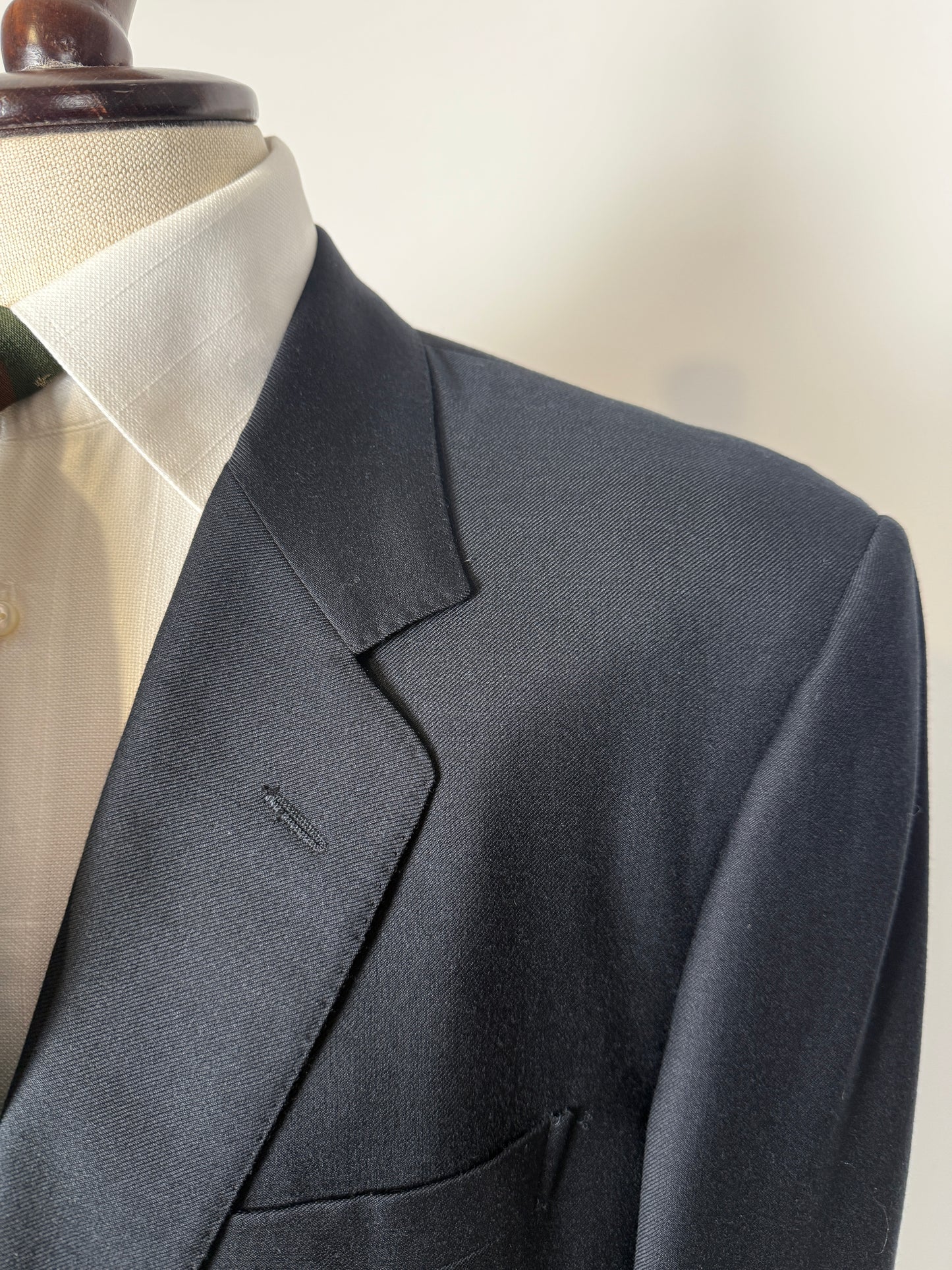 Blazer navy anni ‘80 in flanella - tg. 54