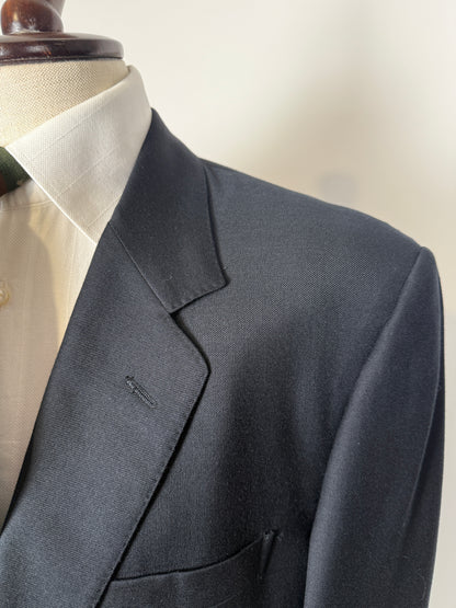 Blazer navy anni ‘80 in flanella - tg. 54