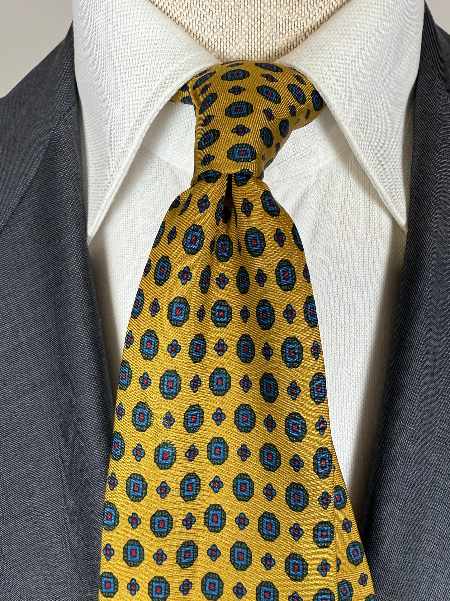 Cravatta Etro giallo micro fantasia
